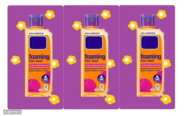 Clean Clear Facial  Foaming Facewash 150ml Pack Of 3