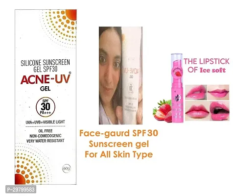 Acne-UV Sunscreen Gel SPF 30 - 60gm With Pink magic Lip Balm