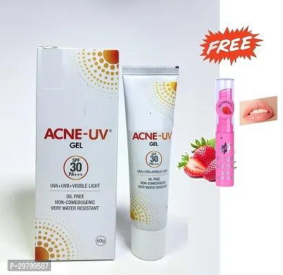 Acne-UV UVA/UVB SPF 30 Sunscreen - 6ogm With Pink Magic  Lip Balm