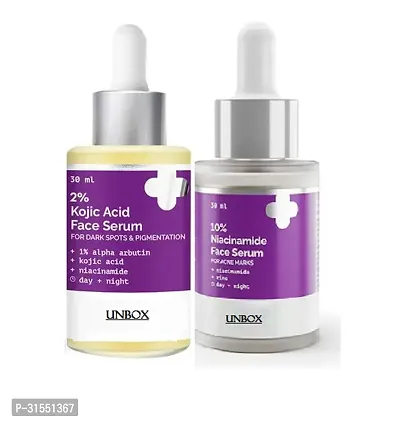 10% Niacinamide Face Serum 30ml with 2% Kojic Acid Face Serum , 30 Ml Combo