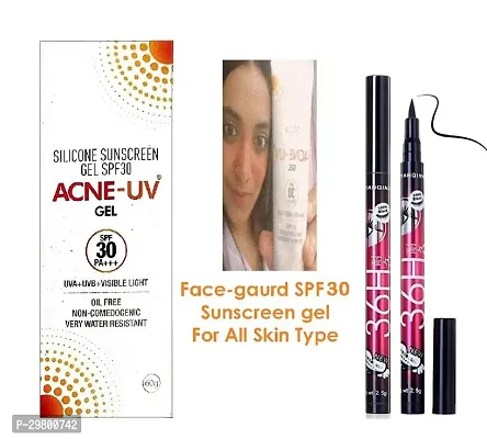 Acne-UV UVA/UVB SPF 30 Sunscreen - 6ogm With 36H Eyeliner