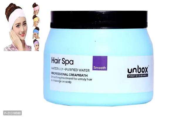 Unbox Professional Smoothening Hair spa cream ,490 g with get free facial band-thumb0