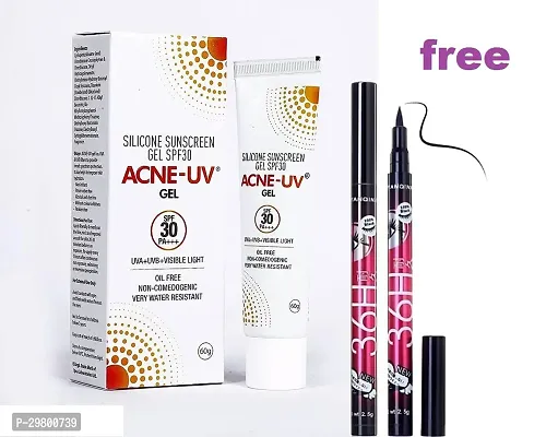 Acne-UV Sunscreen Gel SPF 30 - 60gm With 36H Eyeliner