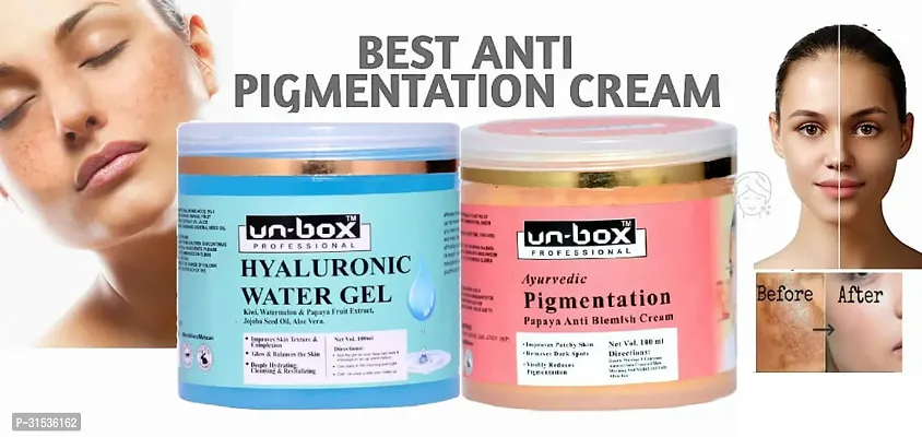 Best Pigmentation Cream with Professional Hyaluronic Water Gel Combo-thumb0