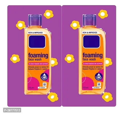 Clean Clear Facial  Foaming Facewash 150ml Pack Of 2-thumb0