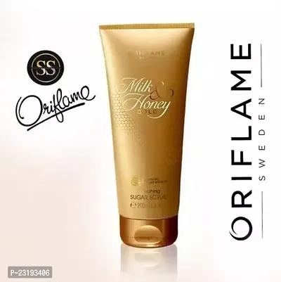 Oriflame Lifes Long Sweden Milk  Honey Gold Sugar Scrub, 200ml-thumb0