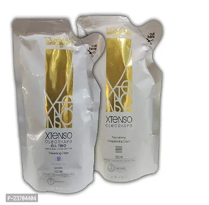 L'Oreal Xtenso Hair Straightening Cream And Neutilizer 125ml Perm Rebonding Set-thumb0