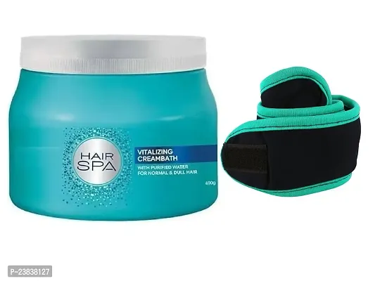 Hair Spa Vitalizing Cream Bath 490g And Facial Band