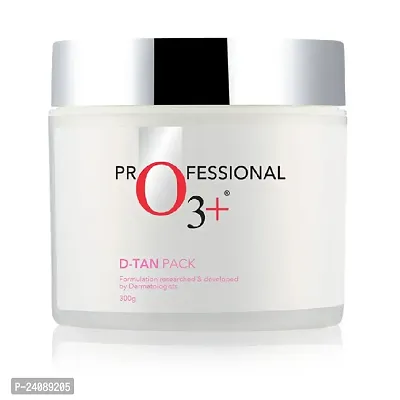 O3+ D-Tan Pack for Instant Skin Brightening and Lightening De Tan Removal 300gm