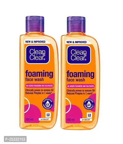 Clean  Clear Foaming Face Wash For Oily Skin, 150ml -02-thumb0
