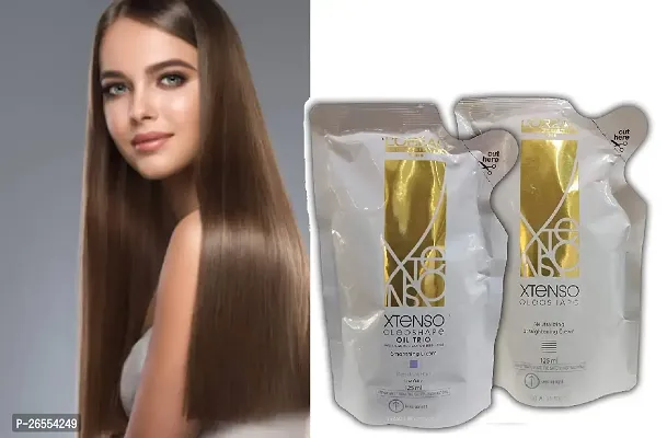 X-Tenso hair straightening cream + Neutraliser For Resistant Hair  (125ml+ 125ml)-thumb0
