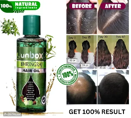 unbox maha bhringraj herbal hair oil ,200 ml