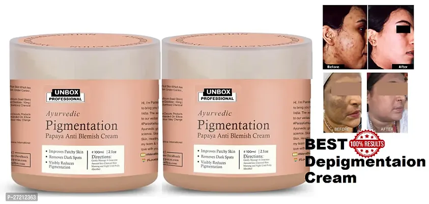 Unbox Papaya Depigmentation Cream, 100gm, Pack Of 2