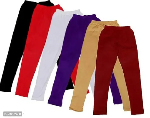 Cotton Legging for Girls (Pack of 6)