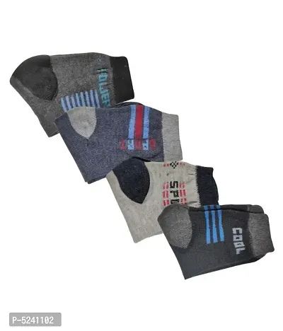 Stylish Man & Woman Cotton sports socks ( Pack of 6 pair )-thumb0