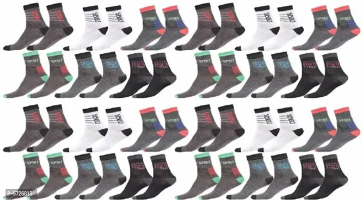 Traditional New Edition Cotton Socks For Men  Woman ( PACK OF 12 pair )