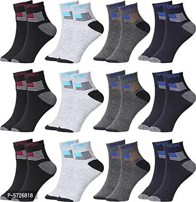 Traditional New Edition Cotton Socks For Men & Woman ( PACK OF 12 pair )-thumb0