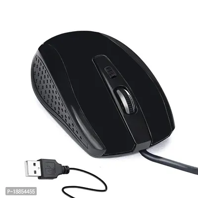 Preimum Quality Wired USB Mouse, 1000 to 1600 CPI Optical Sensor, Plug  Play for Windows  Mac-thumb0