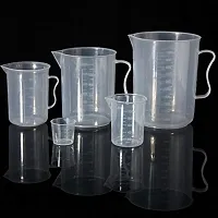 Combo Set 100/250/500ML Measuring Jug Cup Graduated Surface Kitchen Laboratory Test Beaker Capacity: 100ml / 250ml / 500ml Size: 6cm/7.5cm/10cm Weight: 0.01kg / 0.026kg / 0.046kg-thumb1