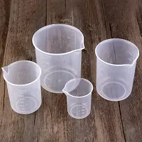 WKM Measuring Cup Labs Graduated Beakers 50ml 150ml 250ml 500ml (Transparent, Set of 4)-thumb3