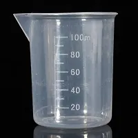 (4pcs) 50ml 100ml,250ml,500ml Plastic Science Beaker Set Measuring Cup(Transparent)-thumb2