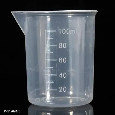 (4pcs) 50ml 100ml,250ml,500ml Plastic Science Beaker Set Measuring Cup(Transparent)-thumb3