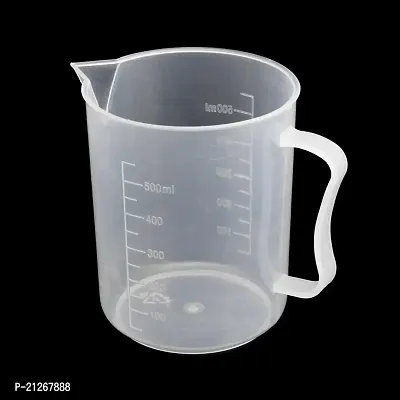 Widely Pure Measuring Jug 500ml with Handle Transparent Molded in Polypropylene Plastic-thumb0