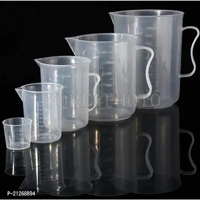 Combo Set 100/250/500ML Measuring Jug Cup Graduated Surface Kitchen Laboratory Test Beaker Capacity: 100ml / 250ml / 500ml Size: 6cm/7.5cm/10cm Weight: 0.01kg / 0.026kg / 0.046kg