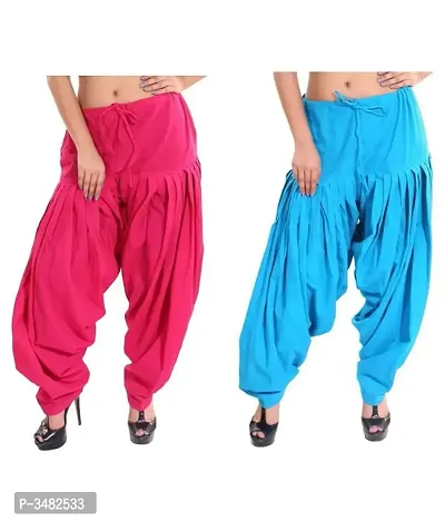 women cotton patiala salwar  pack of -2