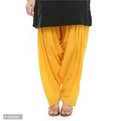 Women's Cotton Semi-Patiala Salwar Pants ( Free Size)-thumb0
