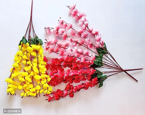 Artificial Blossom Flower Bunch For Vase Home Deacute;cor-thumb0