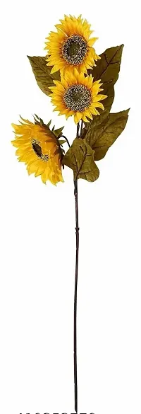 Big Sunflower Stick Artificial Flower 40 INCHES  3 Flowers piece of 1