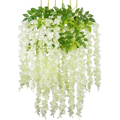 Samriddhi Artificial Flower for Home Decoration Plants Plastic Flowers Decor Items Decorative Flowers Hanging Bunch Creepers Garlands Leaves for Vase Wedding Room