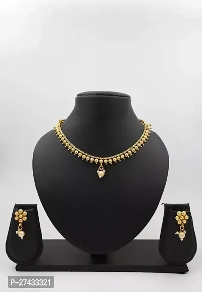 Beautiful Golden Alloy Jewellery Set For Women