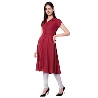 SANU FASHION Women's Cotton A-Line Kurta-thumb1