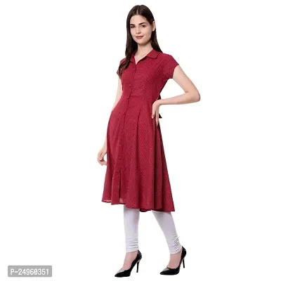 SANU FASHION Women's Cotton A-Line Kurta-thumb2