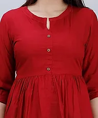 SANU FASHION Beautiful Tops Round Neck Floral Printed Casual Short/Long Sleeve Tunic Shirts for Girls  Women-thumb3