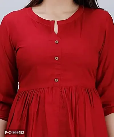SANU FASHION Beautiful Tops Round Neck Floral Printed Casual Short/Long Sleeve Tunic Shirts for Girls  Women-thumb4