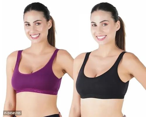 Womens Non Wired Non Padded Sports Bra