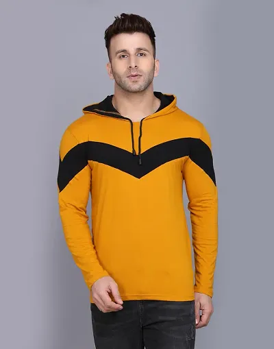 Men's Striped Hooded Tees