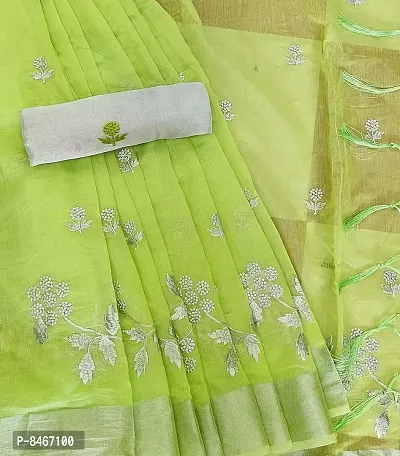 Beautiful Chanderi Cotton Printed Saree with Blouse piece