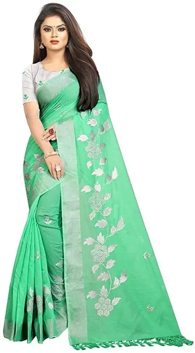 New In Chanderi Cotton Saree with Blouse piece 