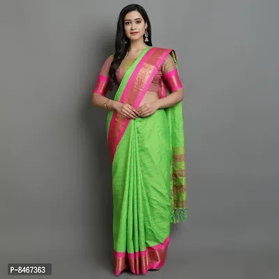 Beautiful Pure Cotton Checked Saree with Blouse piece