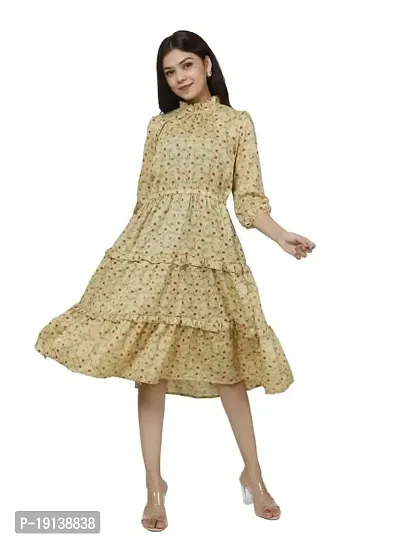 Shree Raas Krishanam Creations Rayon One Piece Dress for Women  Girls | Wedding Party Ethnic Dress || Fit  Flare Knee Long Midi Dresses for Women's and Girls