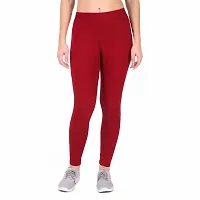 LookAya Leggings for Womens and Girls | Slim Fit, Ankle Length, Cotton, Streachable, Ultra Soft | | Solid - S (Size-26)-thumb2