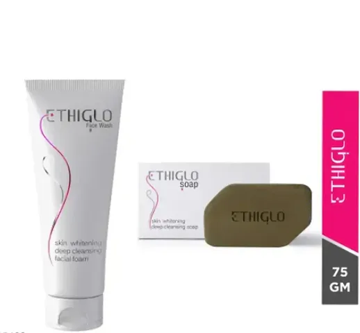 EthiGlo Soap  Face Wash for  Skin Brightning (Pack Of 2Pc)