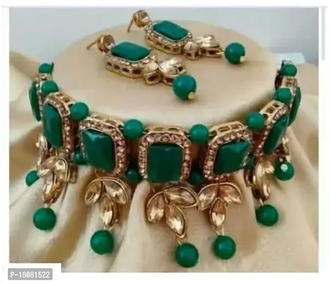 Stylish Green Alloy  Jewellery Set For Women-thumb0