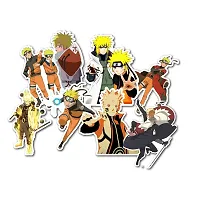 Anime Character Naruto Classic Sticker Decals - Pack of 08 (Vinyl Stickers,Multipurpose use for Walls,Suitcase,Laptop,Helmet,Bicycle,MacBook,Door,Cupboard,Cars,Bikes,notebooks,Journal,Aapki Marzi)-thumb1