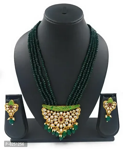 Latest Beautiful Alloy Beads Jewellery Set for Women