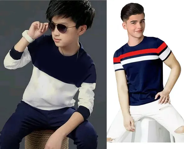 Stylish Solid Tees For Boys